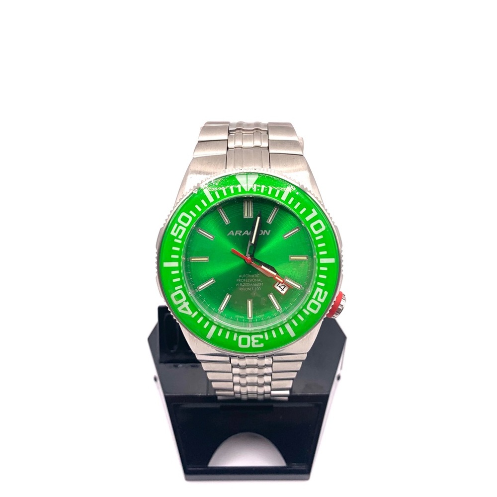 Aragon Hercules T100 Tritium16 Tubes 44mm Men's Watch - New Old Stock